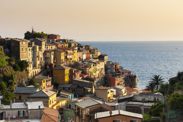 Italien, Ligurien, Cinque Terre, Blick auf das Fischerdorf Manarola - AMF001630