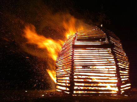 Carnival sparks on Ash Wednesday, Germany, Baden-Wuerttemberg, Constance - JEDF000090