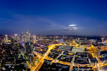 Germany, Hesse, Frankfurt, cityscape at night - TIF000012