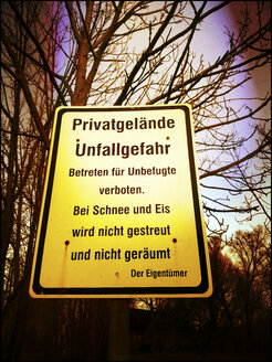 Schild 