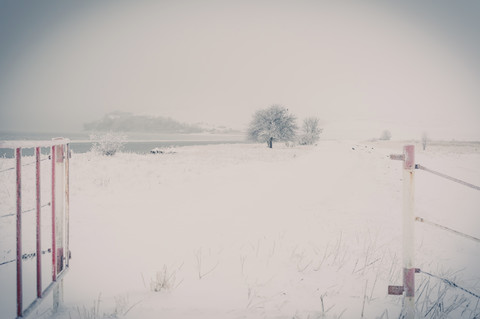 Germany, Mecklenburg-Western Pomerania, Ruegen in winter stock photo