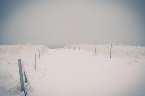 Deutschland, Mecklenburg Vorpommern, Rügen im Winter, lizenzfreies Stockfoto