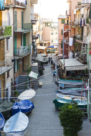 Italien, Ligurien, Cinque Terre, Manarola, lizenzfreies Stockfoto