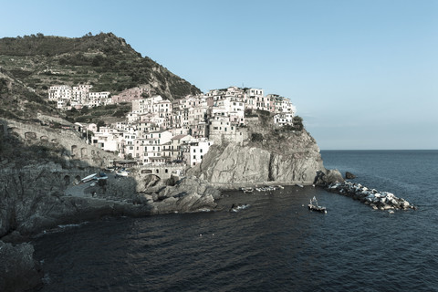 Italien, Ligurien, Cinque Terre, Manarola, lizenzfreies Stockfoto