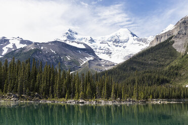 Kanada, Alberta, Jasper National Park, Maligne Mountain, Maligne Lake - FOF005781