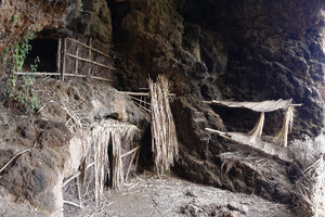 Spanien, Kanarische Inseln, La Palma, Höhle Cuevas de Buracas bei Las Tricias - SIEF004990