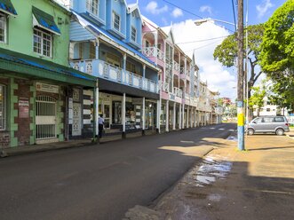 Karibik, Kleine Antillen, St. Lucia, Castries, Einkaufsstraße Brazil Street - AMF001745