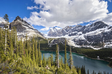 Canada, British Columbia, Yoho Nationalpark, Lake O'Hara and mountains - FO005871