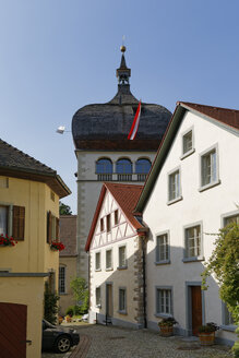 Österreich, Vorarlberg, Bregenz, Oberstadt, Martins-Turm und Martinsgasse - SIE005007