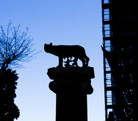 Italien, Rom, Skulptur von Romulus und Remus - DISF000419