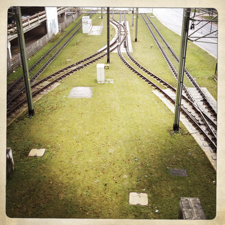 Tram tracks at University of Bielefeld, Germany - ZMF000179