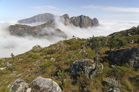 Malawi, Blantyre, Teil des Mulanje-Massivs, lizenzfreies Stockfoto