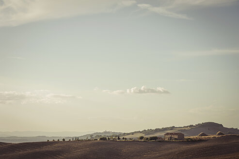 Italien, Toskana, Val d'Orcia, Hügellandschaft - MJF000825