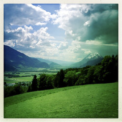 Blick über das Ennstal mit Grimming, Steiermark, Österreich - DISF000499