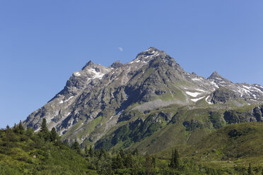 Österreich, Vorarlberg, Montafon, Großvermunt, Berg Vordere Lobspitze - SIEF005020