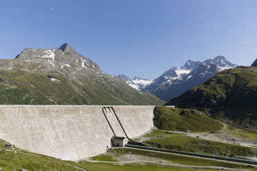 Österreich, Vorarlberg, Staumauer der Silvretta-Talsperre - SIEF005017