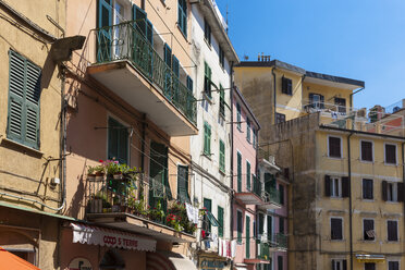 Italy, La Spezia Province, Liguria, Riomaggiore, houses - AMF001785