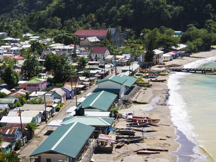 Caribbean, Saint Lucia, View of Anse-la-Raye - AMF001798