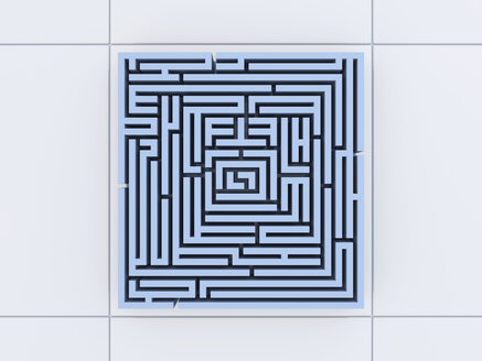 Labyrinth, 3D-Illustration - UWF000017