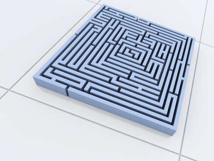 Labyrinth, 3D-Illustration - UWF000018