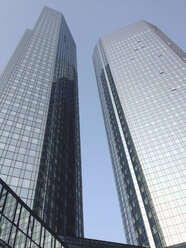 Hochhäuser der Deutschen Bank in Frankfurt (Deutsche Bank), Frankfurt, Hessen, Deutschland - MSF003223