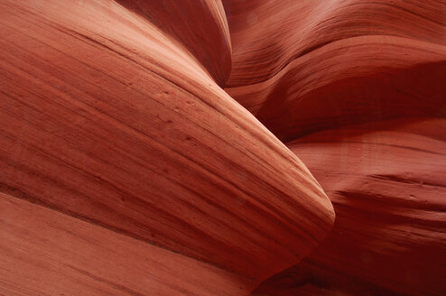 USA, Arizona, Page, Antelope Canyon, Sandstein-Felswände im Lower Antelope Canyon - RUEF001173