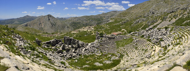 Türkei, Provinz Antalya, Taurusgebirge, Pisidien, antikes Theater an der archäologischen Stätte von Sagalassos - ES000982