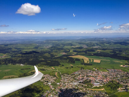 Flügel, Segelflugzeuge, in Burladingen, Schwäbische Alb, Baden-Württemberg, Deutschland - WDF002291
