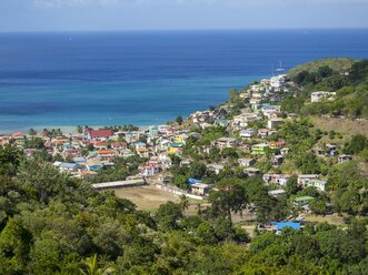 Karibik, St. Lucia, Blick auf die Kanaren - AMF001810