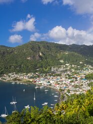 Karibik, St. Lucia, Blick auf Soufriere - AMF001822