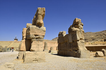 Iran, Achämenidische Ausgrabungsstätte von Persepolis, unvollendetes Tor - ES000986