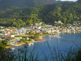 Karibik, St. Lucia, Soufriere, Stadtbild - AMF001848