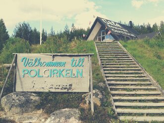 Schweden, Lappland, der Polarkreis in Jokkmokk - BRF000073