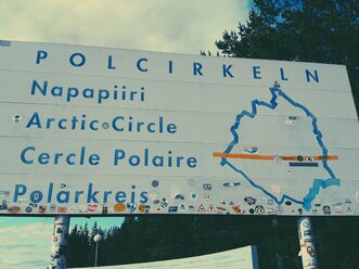 Schweden, Lappland, der Polarkreis in Jokkmokk - BRF000072