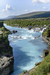 Island, Hraunfossar, Wasserfälle - HLF000390
