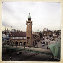 Landungsbrücken, alter Elbtunnel, Hamburg, Deutschland. - ZMF000224