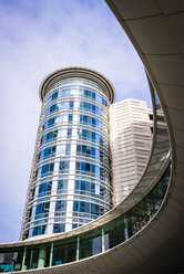 USA, Texas, Houston, view to high-rise building from below - ABAF001258