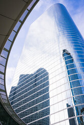 USA, Texas, Houston, view to high-rise building from below - ABAF001259