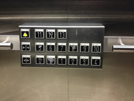 elevator buttons to 13th floor - FBF000235
