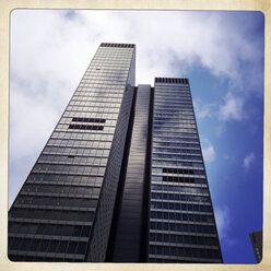 Büroturm, Glas- und Stahlarchitektur, Frankfurt, Deutschland - ZMF000250