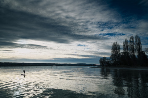 Germany, Baden-Wuerttemberg, Constance district, Constance, Schmugglerbucht at Lake Constance stock photo