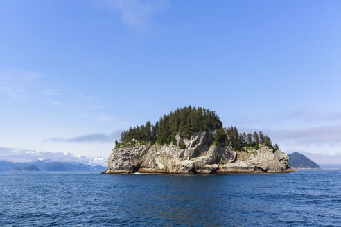 USA, Alaska, Seward, Resurrection Bay, Blick auf die Felseninsel - FOF006070