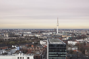 Deutschland, Hamburg, Stadtzentrum und Fernsehturm - ZMF000262
