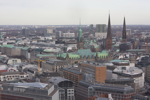 Germany, Hamburg, city view and churches - ZMF000261