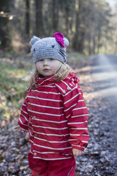 Portrait of toddler standing on the edge of the woods - IPF000031