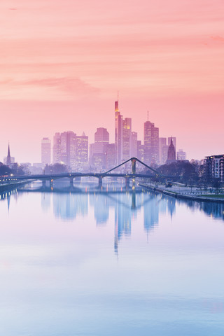 Deutschland, Hessen, Ansicht von Frankfurt am Main, lizenzfreies Stockfoto