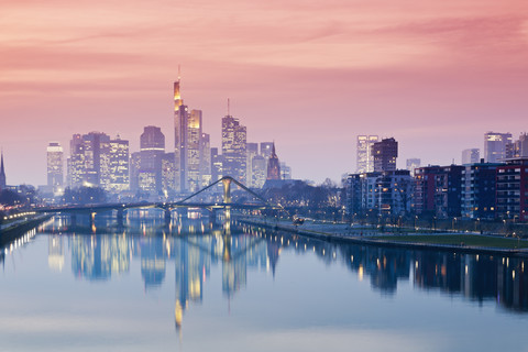 Deutschland, Hessen, Ansicht von Frankfurt am Main, lizenzfreies Stockfoto