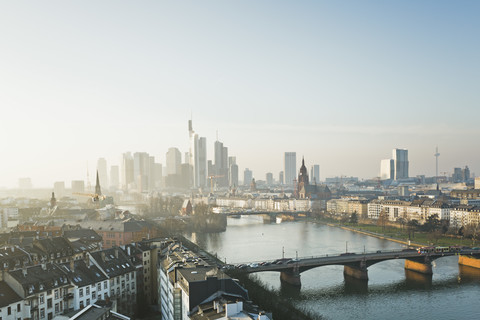 Deutschland, Hessen, Ansicht von Frankfurt am Main, lizenzfreies Stockfoto