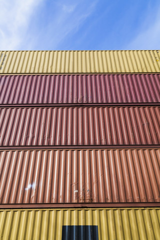 Deutschland, Baden Württemberg, Stuttgart, Hafen, Container, lizenzfreies Stockfoto