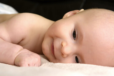 Portrait of happy baby boy, close-up - BFRF000355